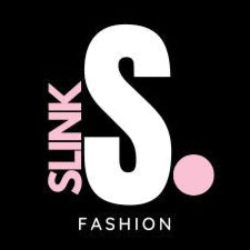 Slink Fashion logo with a stylized 'S' on a black background